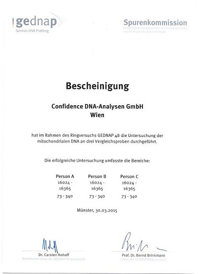 Bild Nr.3 zum Thema: Ringversuche 2014